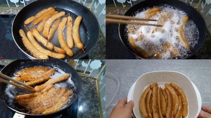 Hướng dẫn thực hiện bước 3 trong cách làm mứt me dẻo